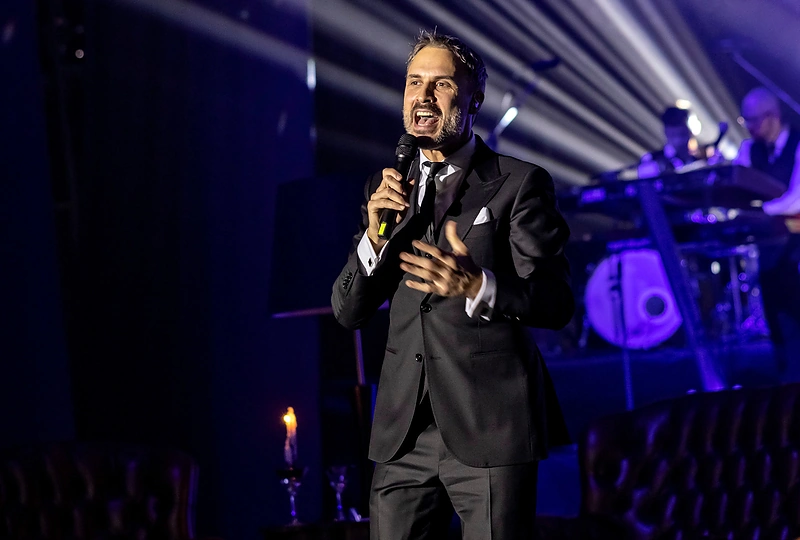 Manto Jankavičiaus koncerto „MANTAS: misija Kalėdos“ akimirka / Liusjeno Kulbio nuotr.