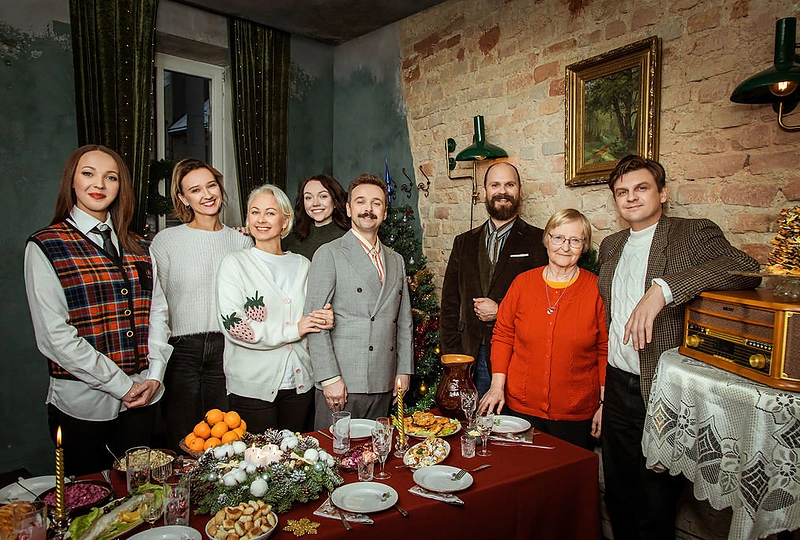 Teatro „Kitas kampas“ kalėdinė fotosesija / Auros Šimkienės nuotr.