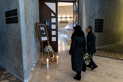 Atsisveikinimas su Adolfu Šleževičiumi / Pauliaus Peleckio / BNS nuotr.