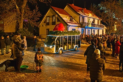 Birštono Kalėdų eglė / Ramučio Gustaičio nuotr.