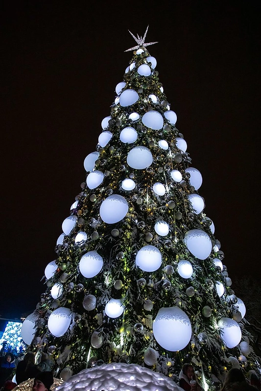 Kalėdų eglės įžiebimas Šiauliuose / Rolando Parafinavičiaus nuotr.