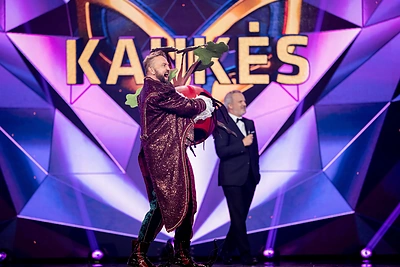 Stanislavas Stavickis-Stano projekte „Kaukės“ / Svetlanos Bolnienės nuotr.