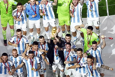 L.Messi vedama Argentina – pasaulio čempionė. / „Scanpix“ nuotr.