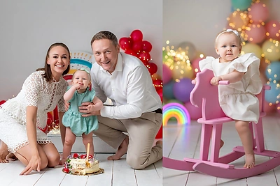 Rima Petrauskytė-Paulauskienė su vyru ir dukra Adele / Tatari photography nuotr.