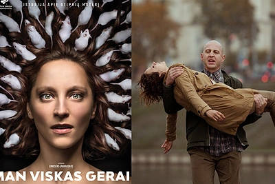 Pristatomas lietuviško filmo „Man viskas gerai“ plakatas: jį kūrė garsūs menininkai