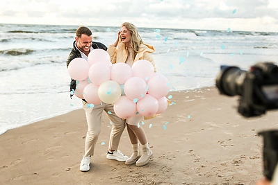 Solveigos Mykolaitytės kūdikio lyties atskleidimo šventė / Asmeninio albumo nuotr.