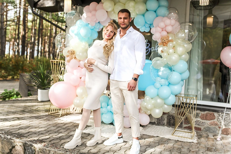 Solveigos Mykolaitytės kūdikio lyties atskleidimo šventė / Asmeninio albumo nuotr.