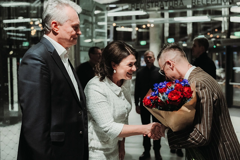 Gitanas Nausėda, Diana Nausėdienė, Linas Adomaitis / Domo Rimeikos nuotr.