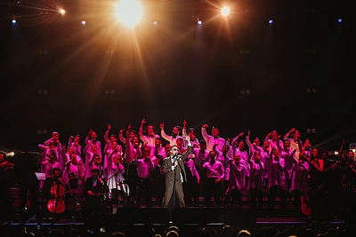 Lino Adomaičio koncerto Kaune akimirka / Domo Rimeikos nuotr.