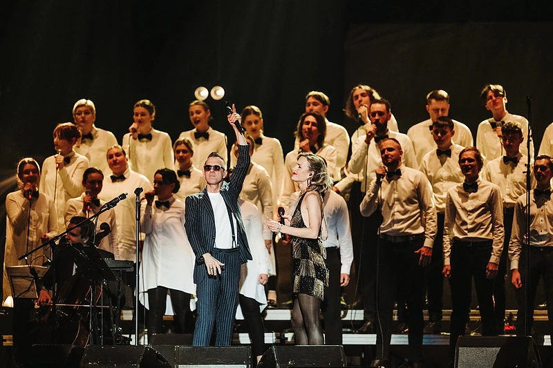 Lino Adomaičio koncerto Kaune akimirka / Domo Rimeikos nuotr.