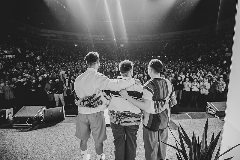 Mantas Stonkus, Mantas Katleris ir Mantas Bartuševičius grįžo į didžiąją sceną / Andriaus Pelakausko nuotr.