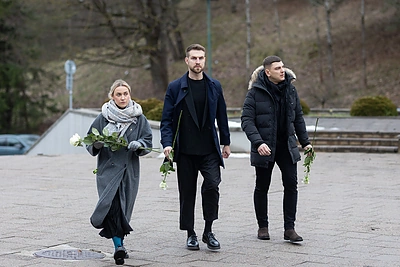 Eglė Kernagytė, Mantas Stonkus, Rolandas Mackevičius / Irmanto Gelūno / BNS nuotr.