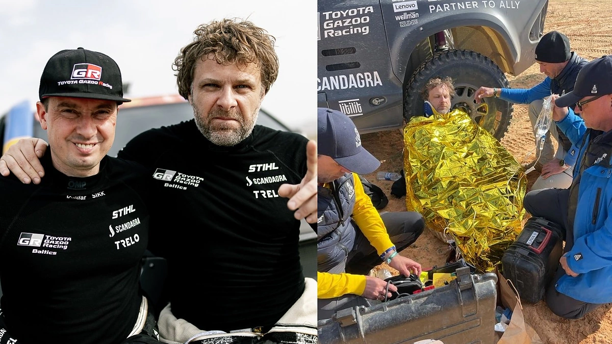 Benediktas Vanagas ir Kuldaras Sikkas / „TOYOTA GAZOO Racing Baltics“ ir Andriaus Lauciaus nuotr.