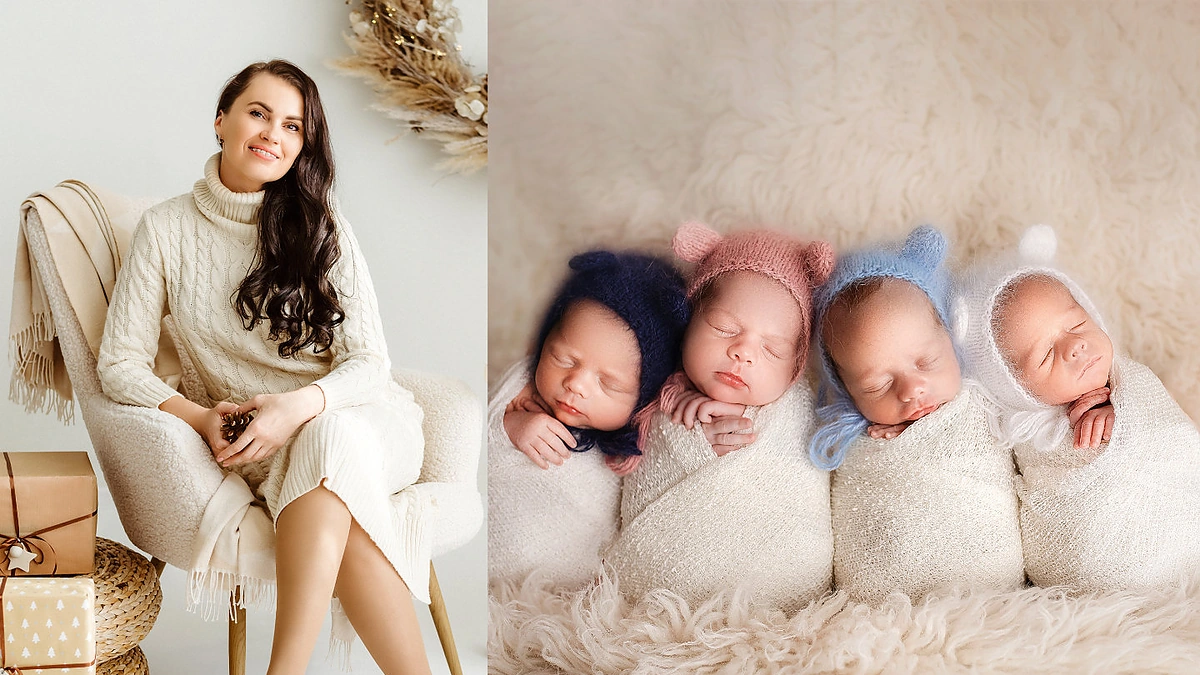 Ketvertuko mama Viktorija Paltanavičienė ir jos vaikai / Asmeninio albumo nuotr.