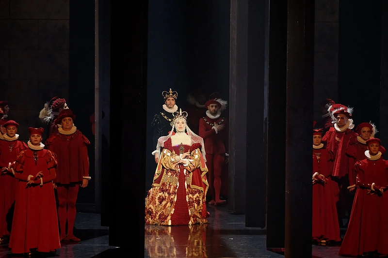 Spektaklio „Barbora Radvilaitė“ akimirka / LNOBT nuotr.