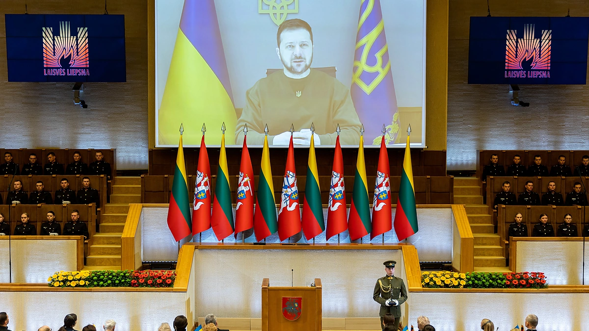 Volodymyras Zelenskis / Žygimanto Gedvilos / BNS nuotr.