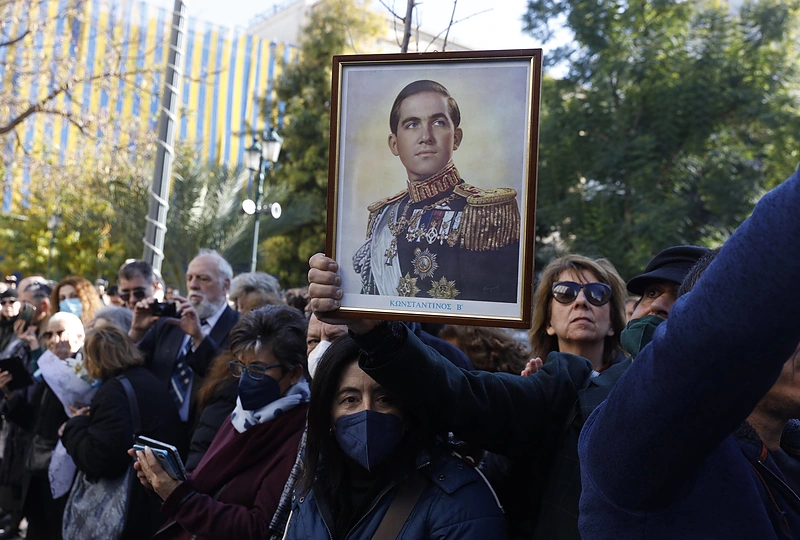 Paskutiniojo Graikijos karaliaus Konstantino II laidotuvės / AFP/„Scanpix“ nuotr.