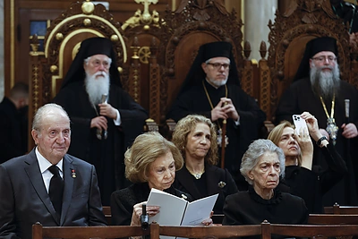 Paskutiniojo Graikijos karaliaus Konstantino II laidotuvės / AFP/„Scanpix“ nuotr.