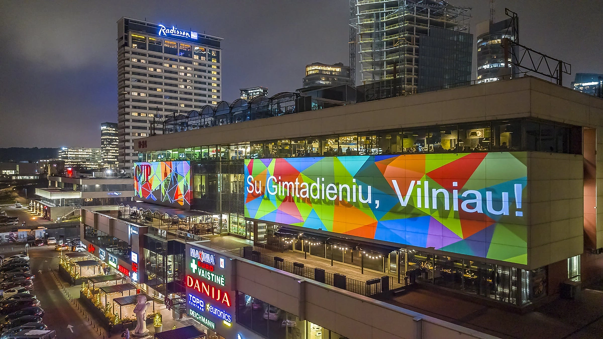 3D vaizdo projekcija / Prekybos centro CUP nuotr.