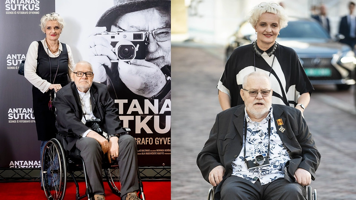 Antanas Sutkus ir Rima Sutkienė / Mariaus Žičiaus nuotr.