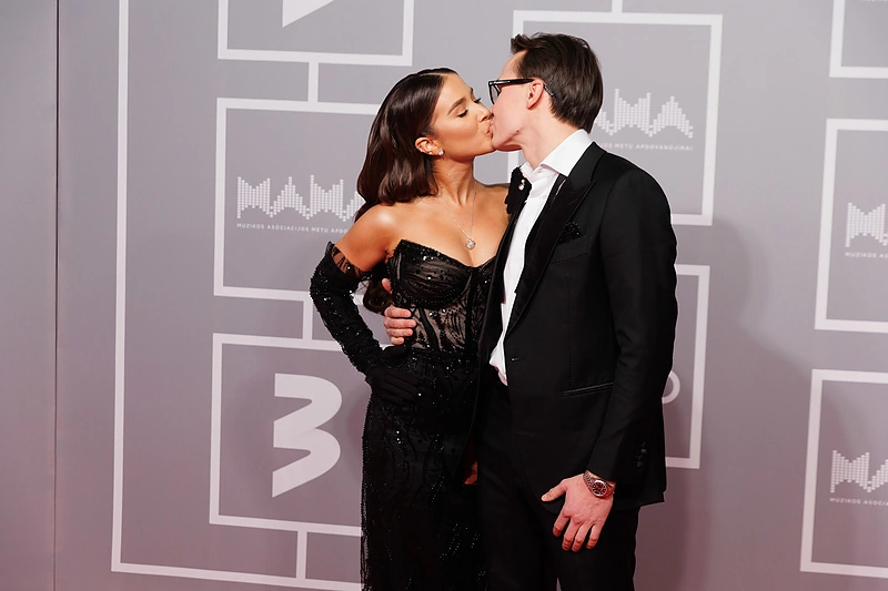 Milita Daikerytė su draugu Justu / Teodoro Biliūno / BNS nuotr.