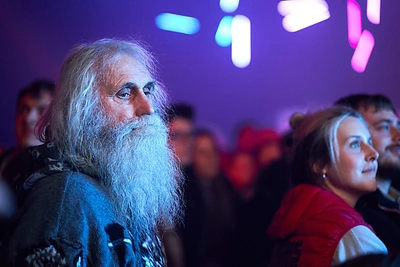 Kino koncerto „Vilniaus Pokeris“ akimirka / Vitalis Verbus nuotr.