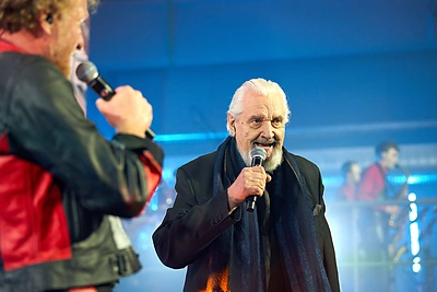 Kino koncerto „Vilniaus Pokeris“ akimirka / Vitalis Verbus nuotr.