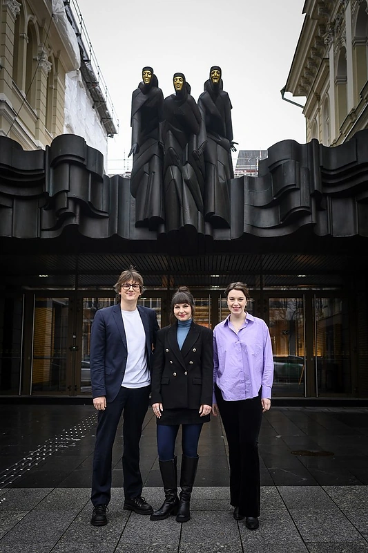 Antanas Obcarskas, Kamilė Gudmonaitė ir Eglė Švedkauskaitė / D.Matvejevo nuotr.