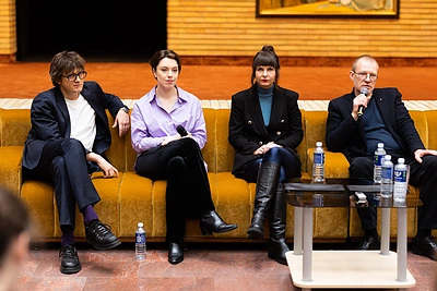 Spaudos konferenciją, kurioje pristatyta, kas eis Lietuvos nacionalinio dramos teatro meno vadovo pareigas / Gretos Skaraitienės / BNS nuotr.