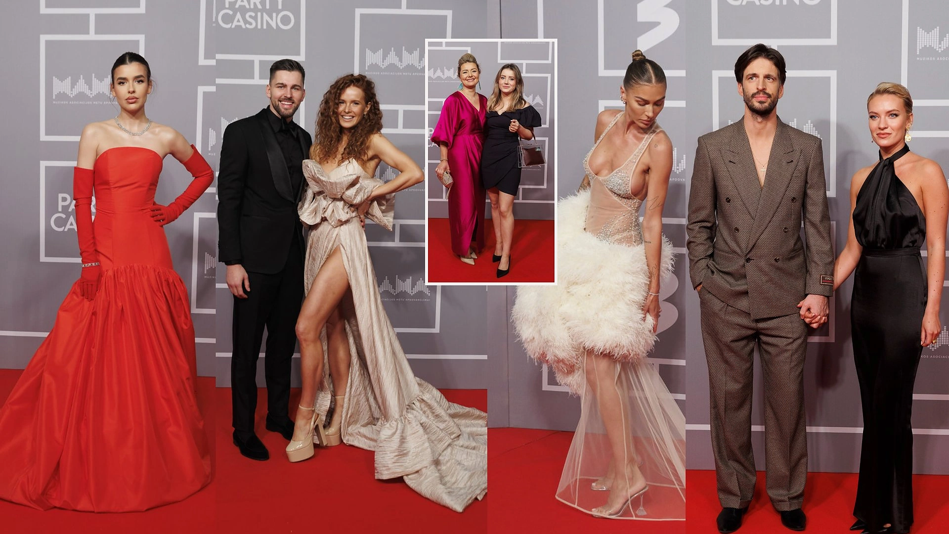 M.A.M.A 2022 raudonojo kilimo svečiai / Teodoro Biliūno / BNS nuotr.