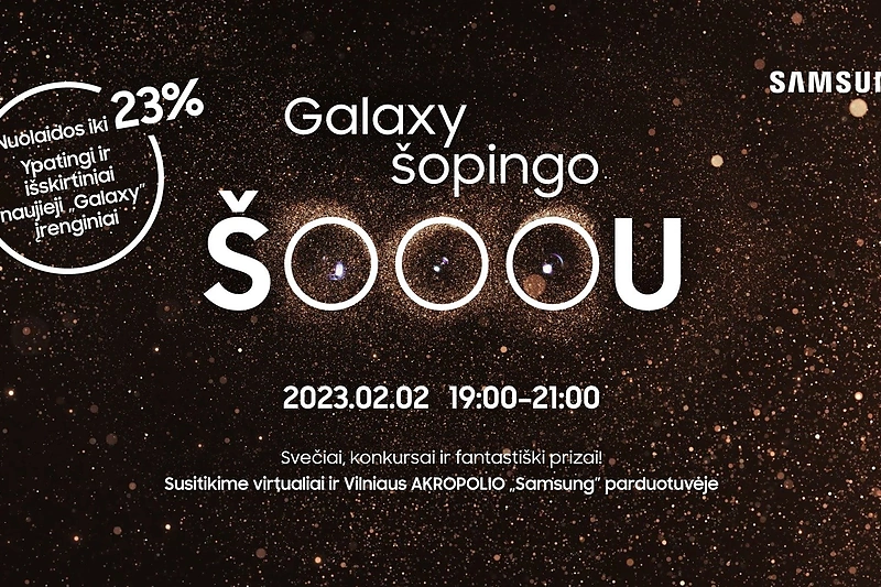 Jau rytoj – išskirtinė galimybė ne tik išvysti naujausius „Samsung“ įrenginius, bet ir laimėti tikrą deimantą / „Samsung“ nuotr.
