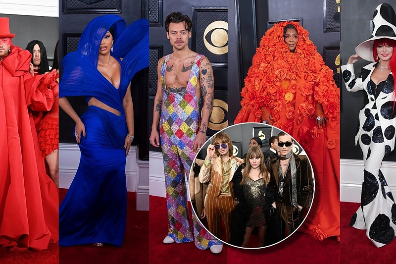 „Grammy“ – ryškūs žvaigždžių įvaizdžiai: apnuogintas kūnas, karvių raštai ir masyvūs kostiumai