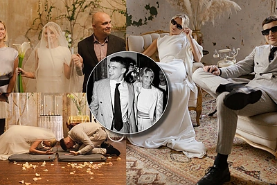 Aktorių dukros Elenos Ryškutės vestuvės dvare: ceremonija su budizmo cinkeliu ir senelio akordai