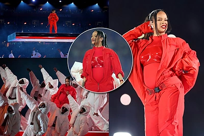 Rihanna laukiasi antrojo vaiko: apie nėštumą pranešė prieš milijoninę „Super Bowl“ publiką