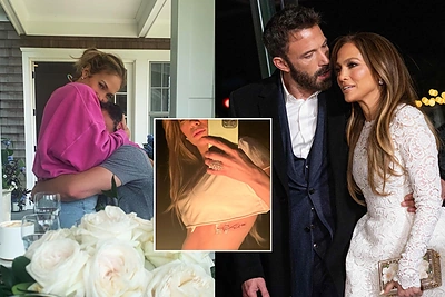 J.Lopez ir B.Affleckas pasipuošė bendromis tatuiruotėmis: ant kūno – žinutė vienas kitam