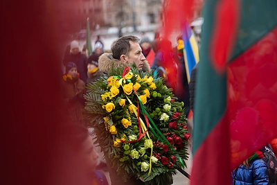 Jaunimo eisena „Lietuvos valstybės keliu“ / Gretos Skaraitienės / BNS nuotr.