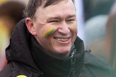 Jaunimo eisena „Lietuvos valstybės keliu“ / Gretos Skaraitienės / BNS nuotr.