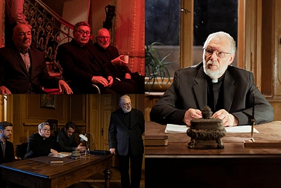 Juozas Budraitis ir Vidas Petkevičius įkūnijo kunigus: pirmą kartą išgirdo apie Bažnytinį teismą