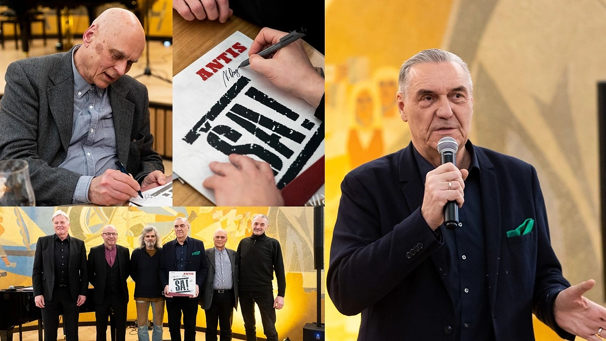 Grupės „Antis“ vinilo plokštelės albumo „Ša!“ pristatymas / Žygimanto Gedvilos / BNS nuotr.