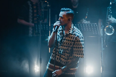 Omertos koncerto akimirka / Manto Repečkos nuotr.