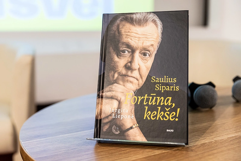 Jurgitos Lieponės knygos „Saulius Siparis. Fortūna, kekše!“ pristatymas / Pauliaus Peleckio / BNS nuotr.
