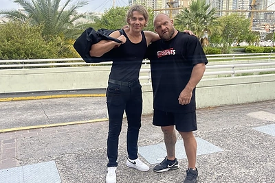 Dovydas Laukys ir Vytautas Medineckas-Ironvytas / Asmeninio archyvo nuotr.