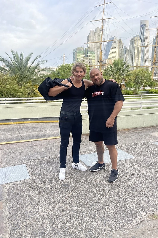 Dovydas Laukys ir Vytautas Medineckas-Ironvytas / Asmeninio archyvo nuotr.