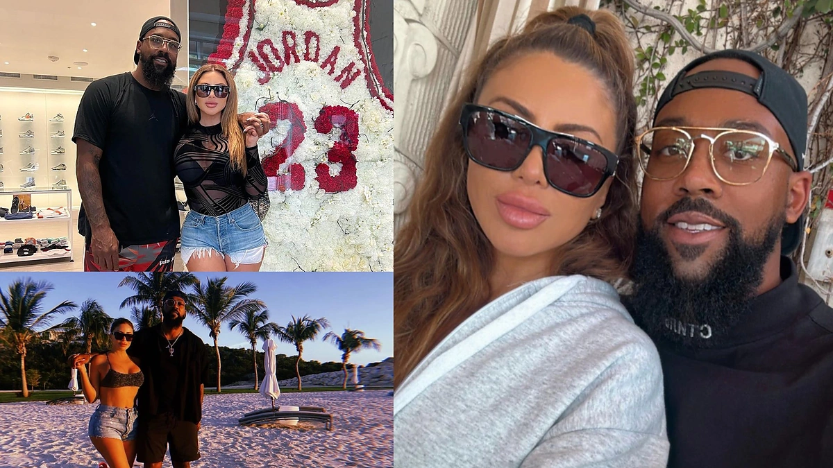 Marcusas Jordanas ir Larsa Pippen / „Instagram“ nuotr.