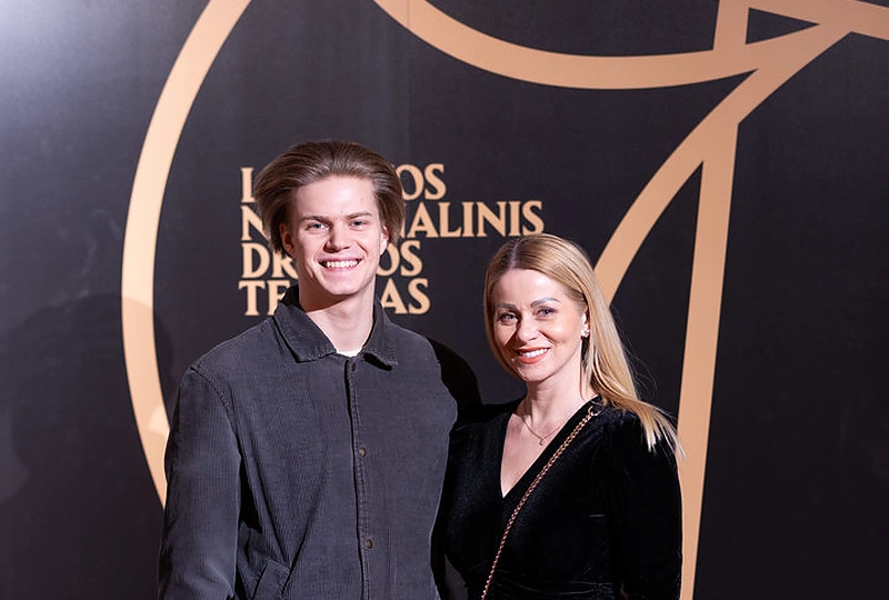 Vaida Genytė su sūnumi / Lukas Balandis / BNS nuotr.