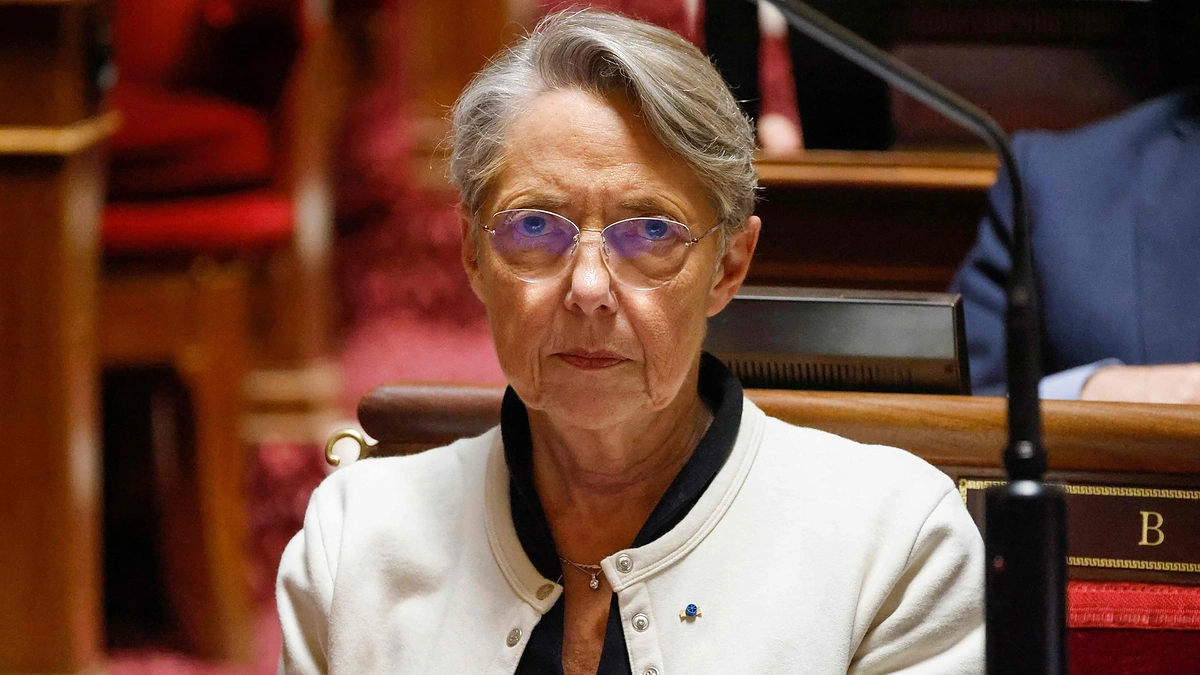 Prancūzijos premjerė Elisabeth Borne / „AFP“/„Scanpix“