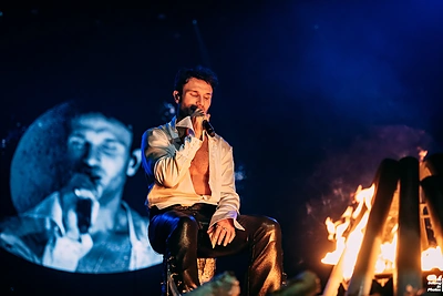 Vaido Baumilos koncerto Kaune akimirka / Dainiaus Dambrausko nuotr.