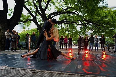 Ineta Stasiulytė su tango partneriu Marcos Ayala / TV3 nuotr.