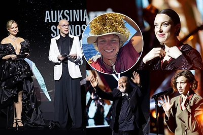 Išdalinti „Auksiniai scenos kryžiai“: padėka G.Padegimui ir A.Valujavičiaus sveikinimas iš Atlanto