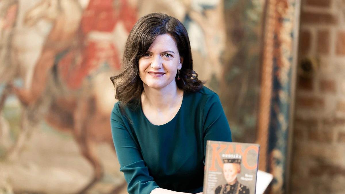 Ilona Skujaitė Vilniuje pristatė knygą „Karo nuotaka“ / Mikos Savičiūtės nuotr.